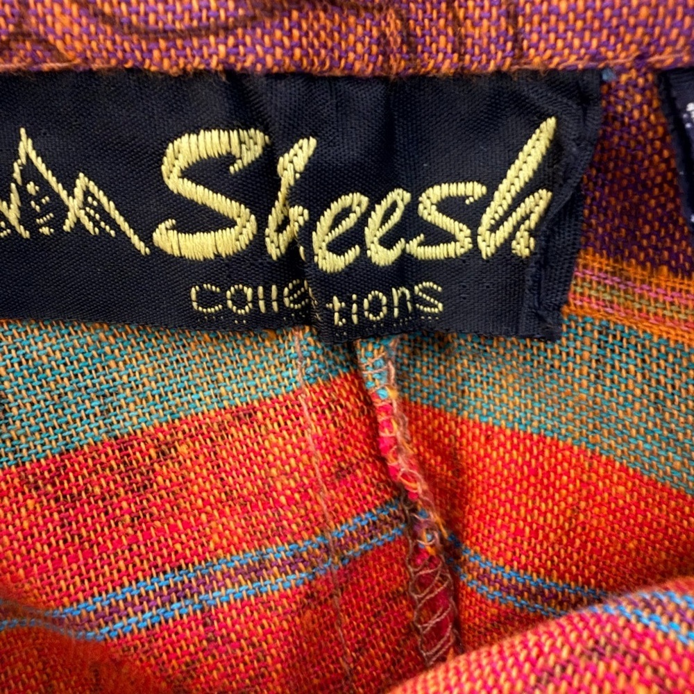 Sheesh Collections Multicolor Bohemian Embroidered Wrap Skirt NWT - Picture 4 of 7